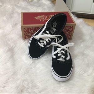 Black classic vans in original box